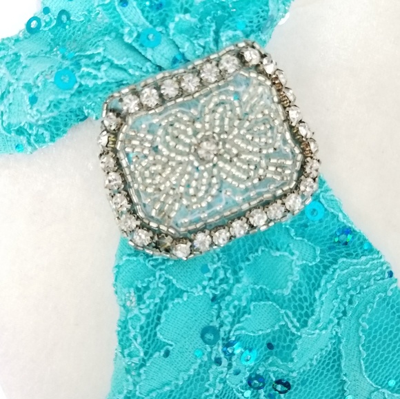 COPY - NWT Hailey Adrianna Papell Sequined Lace Dress - Picture 5 of 8